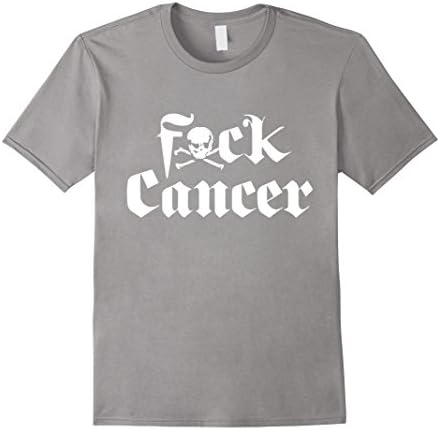 Men's Fck Cancer Shirt (Women, Man, Kid) Small Slate