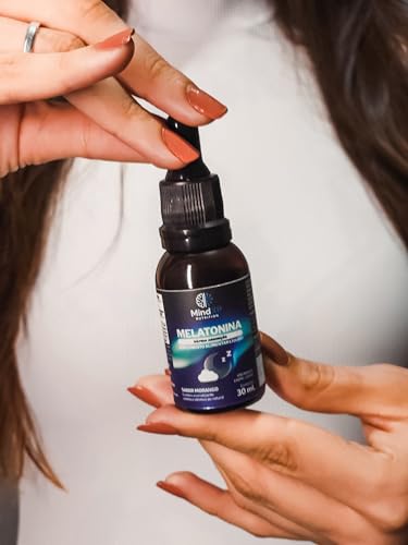 Melatonina em Gotas Sublingual 30ml Sabor Morango RÁPIDA ABSORÇÃO MINDXP NUTRITION