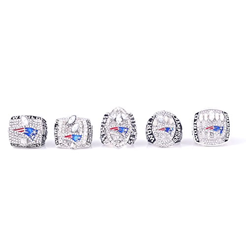 New England Patriots Super Bowl 2001 2003 2004 2014 2016 Ring Set TOM BRADY