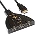 HDMI Switch,Benste 4K hdmi Switch 3 Port Splitter with Pigtail Cable Supports Full HD 4K 1080p 3D Player (Black)
