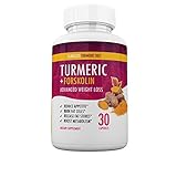 Flawless Turmeric Diet - Turmeric + Forskolin Advanced Weight Loss Formula - Suppress Appetite, Boost Metabolism, Burn Fat - 30 Day Supply