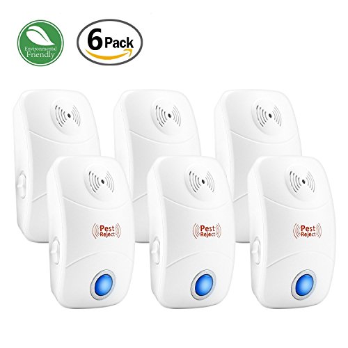 Mouse Repellent Ultrasonic Rodent & Insect Repeller - Electronic Pest Repeller Plug in Pest Control - Pest Reject for Mice,Rat,Roach,Fruit Fly,Spider,Ant, Bug - No More Mouse Trap & Mice Poison