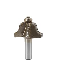 Puntas de enrutador de óvulos romanos JESTUOUS de 2.0 in de diámetro x 0.5 in de diámetro de vástago de 2 flautas moldeado de borde tratamiento radios gran router Bit