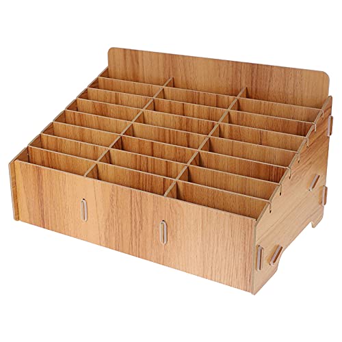 TOPBATHY Wooden Desk Organizer Desktop File Holder File Shelf Mail Sorter Tray Multifunction Storage Box Rack for Office Home Tabletop (24 Grids) TOPBATHY Wooden Desk Organizer Desktop File Holder File Shelf Mail Sorter Tray Multifunction Storage Box Rack for Office Home Tabletop (24 Grids)