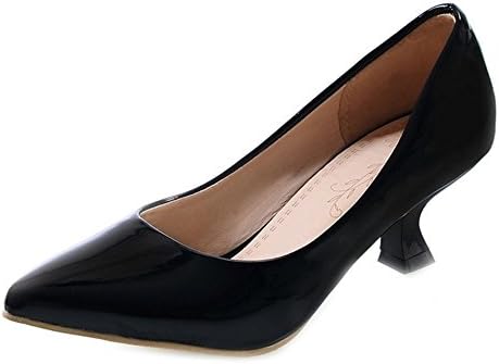 Court Shoes with Kitten Heel and Pointed Toe Working Shoes with 7-Colors Available