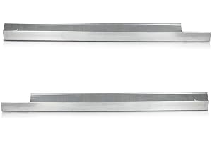 CROSSDESIGN Slip-on Rocker Panel Left & Right Silver Compatible with Ford Focus 4-Door 2008 2009 2010 2011