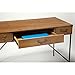 Bush Furniture Ironworks Writing Desk, 48W, Vintage Golden Pine