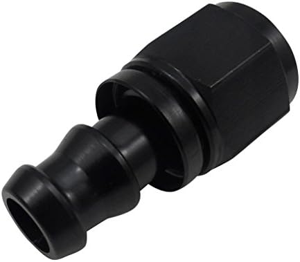AN6 6-AN Straight Push Lock Hose End Fitting/Adaptor Oil/Fuel Line Male Fitting