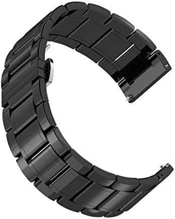For Samsung Gear S3 Bands Ceramic, Originality Club Premium Ceramic Bracelet Strap Smart Watch Replacement Wrist Band for Samsung Gear S3 Frontier/Classic Black