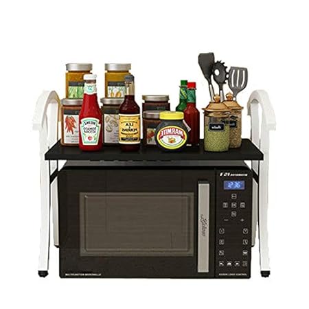 Estante de microondas montado en la pared, estante de la cocina ...