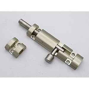 RAB Tower Bolt Aluminum Body with Stainless Steel Rod Slide Bolt/Lock for Door (Code:-Xylo SS, Size:- 4″,1 PCS)