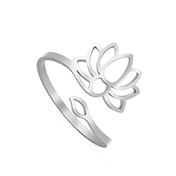 Dreamtimes Lotus Flower Rings for Women