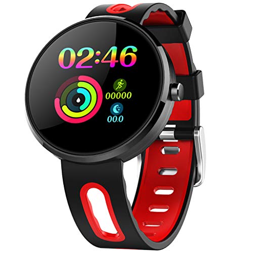 Meidexian888 Smart Watch for iOS Android, Female Physiological Cycle Reminder Blood Pressure Heart Rate Sleep Monitor Sports Fitness Watch (B)