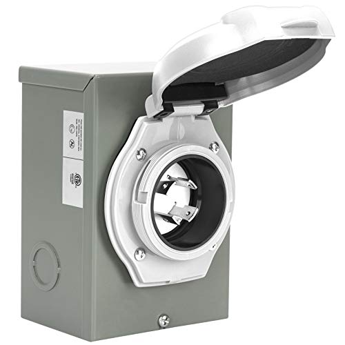 WELLUCK 30 Amp Generator Power Inlet Box, NEMA 3R Power Inlet Box With