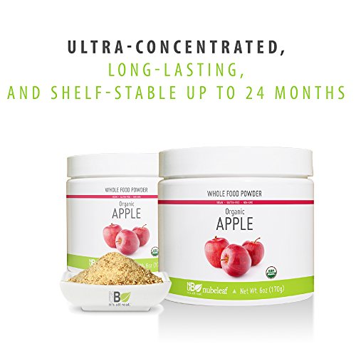 image for Nubeleaf Apple Powder - Non-GMO, Gluten-Free, Raw, Organic, Vegan Sour