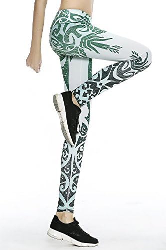 IBOWO Women's Yoga Capris Pants Workout Leggings Non See-Through Fabric (Pants) (M, Fashion Leggings)