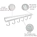 Art Secret 6-Hook Under Cabinet Mug Hanger (c- 2pcs White)