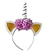 ZOND 4 Pack - Original Unicorn Horn Headband Different Super Cute Unicorn Headbands Design Light and Quality Materials Vibrant Colors Perfect for Party Decorations Cosplay Costume Great Unicorn Gift