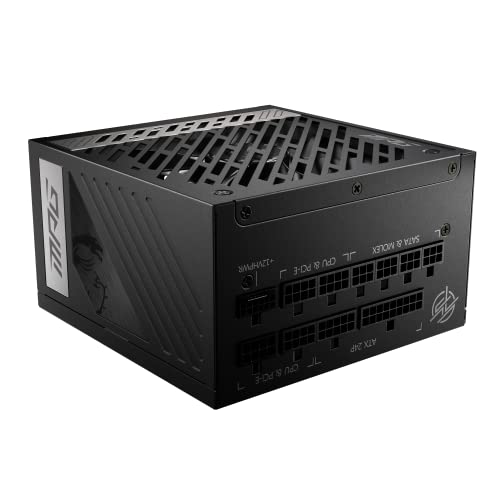 Msi Mpg A850G Pcie5 Power Supply Unit, Uk Plug - 850W, 80 Plus Gold Certified, Fully Modular Atx 3.0, Pcie 5.0 Gpu Support, Japanese 105°C Capacitors, 0% Rpm Mode, Flat Cables - 10 Year Warranty - View 10