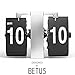 Betus Retro Style Flip Desk Shelf Clock - Classic Mechanical-Digital Display Battery Powered - Home & Office Decor 8 x 5.5 x 3.5 Inches