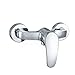 Modern Chrome Wall Mounted Shower Faucet Manual Shower Mixer Valve Control Switch Bathroom Tap