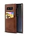 Fashioneey Galaxy Note 8 Leather Card Case, Minimalist Vintage Synthetic Leather Wallet Case, Cover with 2 Card Holder Slots Compatible for Samsung Galaxy Note 8