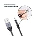 RAMPOW Fast Charging USB C Cable [6.5ft, 2-Pack, QC 3.0] - Nylon Braided USB Type C Cable - 3A Charger Cable for S9/S10/S20/S8/Note 9/10, LG G7/V20 and More - Silver