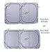 240T Fabric 2 pc Windshield Sun Shade for Car SUV Trucks Minivan Vehicle Window Sunshade Heat Shield 2pc - Medium