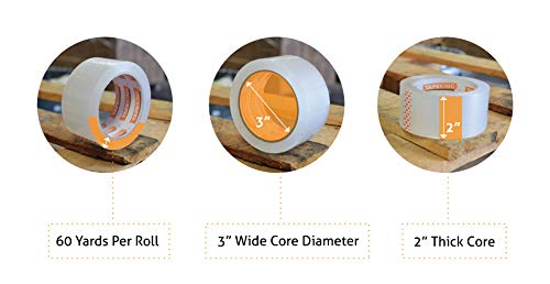 Tape-King-Clear-Packing-Tape-60-Yards-Per-Roll-6-Refill-Rolls-2-Inch-Wide-Stronger-27mil-Heavy-Duty-Sealing-Adhesive-Industrial-Depot-Tapes-for-Moving-Packaging-Shipping-Office-Storage