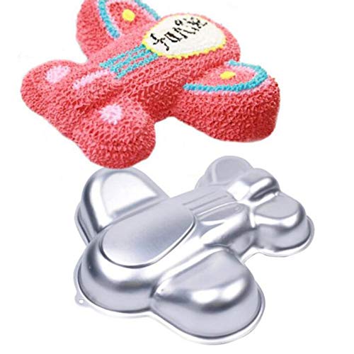 Photo 1 of 12 Inch Aircraft aluminum 3D cake mold baking mold tin cake plate - aircraft