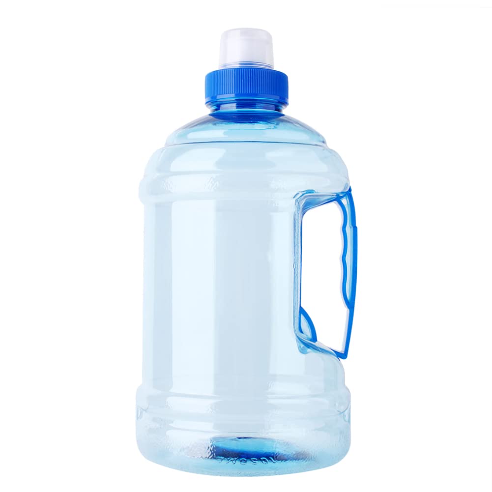 Water Bottle,1L Sports Water Jug with Handle, Gym Sports Water Bottle Resuable Large Fitness Water Jug for Travel Picnic Camping Hiking (Blue)