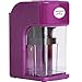 Electronic Pencil Sharpener With Auto Stop Safety Feature & Large Pencil Holder For Home, Office or Classroom, - Purple - By Office + Style