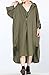 Mordenmiss Women's New Hi-Low Hem Plus Size Dresses with Pockets XL-Green