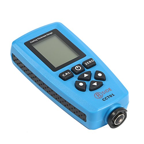 LESHP Digital Paint Coating Thickness Gauge Meter Tester Portable Durable Compact LCD Paint Thickness Gauge Meter with Backlight LCD Display Built-in Auto F & N Probe Range 0-1300um LESHP Digital Paint Coating Thickness Gauge Meter Tester Portable Durable Compact LCD Paint Thickness Gauge Meter with Backlight LCD Display Built-in Auto F & N Probe Range 0-1300um