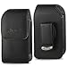 Vertical Leather Case with Magnetic Closure and Rotating Belt Clip on the Back that fits Garmin Approach G8.