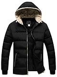 Cloudy Arch Men's Winter Double Hooded Thicken Quilted Cotton Jacket