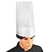 New Star Foodservice 32253 Disposable Non Woven Flat Chef Hat, 12-Inch, White, Set of 10