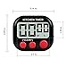 Digital Kitchen Timer, Yuangao 3 pack Cooking Timers, Large LCD Display, Loud Alarm, Magnetic Backing, Easy to Operate For Cooking Baking Sports Facial