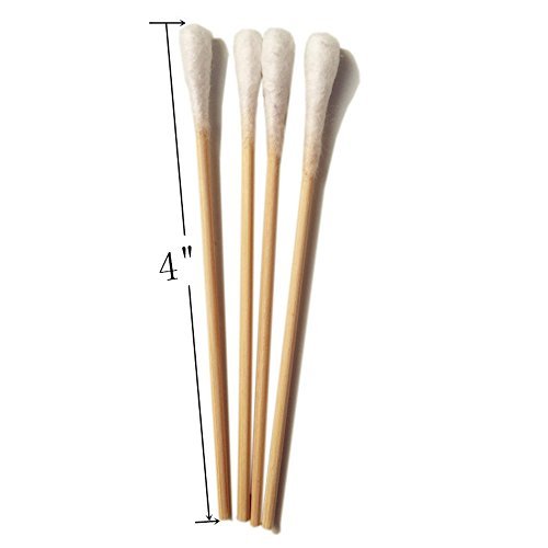 haoun 2000pcs Cotton Swabs 4" Wood Stick for Medical Wound Care Skin Clean