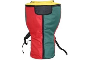X8 Drums & Percussion X8-RASTA-BAG-XL Rasta Heavy Padded Djembe Backpack Bag, XL