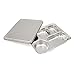 Jasni Stainless Steel Bento Box, Divided Dinner Trays With Cover, 1 Set - 5 Sections