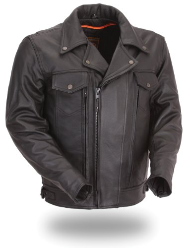 First Manufacturing Black XXXX-Large Men's Utility Cruising Jacket