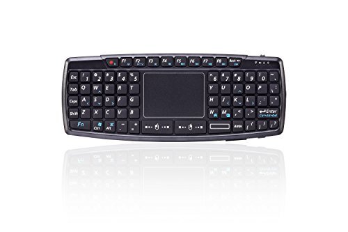 UPPEL UP-RAT-9 Mini 2.4GHz Wireless Keyboard with Touchpad, Portable Handheld Remote Control with Multi-Touch Trackpad Mouse Combo with backlight for Android TV Box, Google TV Box