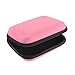 Geekria NOVA Headphones Case for in-Ear Headphones, Replacement Hard Shell Travel Carrying Bag with Cable Storage, Compatible with Sony, JVC, Audio-Technica Headsets (2 Packs/Pink)