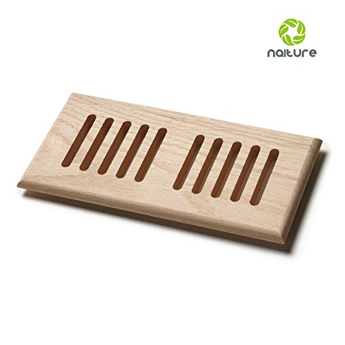Buy 2" x 12" Solid Block Wooden Floor Grille Unfinished le Online at