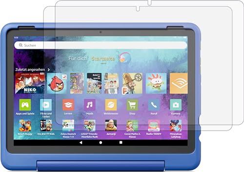4ProTec | 2 films de protection d'écran transparents pour tablette Amazon Fire HD 10 Kids Pro 2023 13e génération