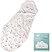 Newborn Swaddle Blanket, Sleep on a Cloud Like an Angel, The, Premium Cotton, Adjustable Infant Swaddle Wrap Blanket, Lovely Unisex Design 0-3 Months