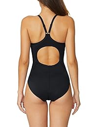 Baleaf traje de baño de una pieza con tira ajustable para entrenar, traje de baño para dama