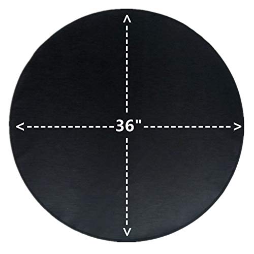Round Ember Mat for Under Grill Fire Pit, Fire Pits Mat for Deck, Flame