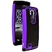 LG G FLEX 2 Case, FLEX 2 Defender case, E LV LG G FLEX 2 Case Full Body Hybrid Armor Protection Defender Case Cover - Dual Layer Armor Protective Case Cover for LG G FLEX 2 - PURPLE